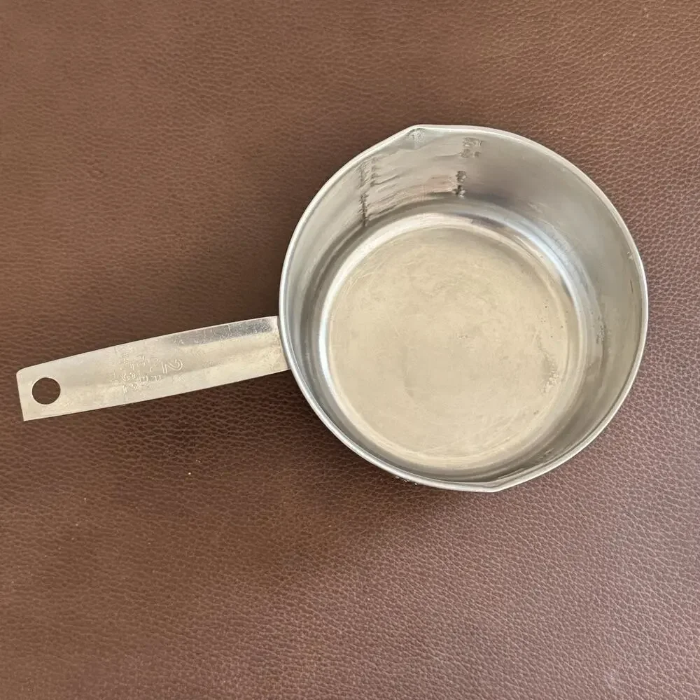 Vintage Foley Stainless Steel 2 Cup Measuring Cup Pour Spout Handle USA